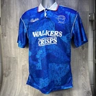 Leicester City FC Home 1990-92 Football Shirt Men's Small S Bukta Scoredraw
