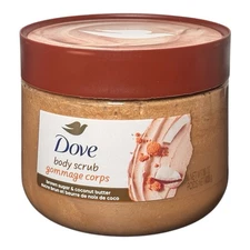2 pack- Dove Body Scrub, Brown Sugar &Coconut Butter,Exfoliates &Nourishes 15 Oz