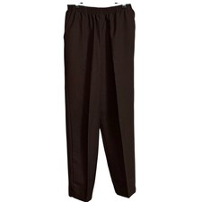 Blair Women's Pants Size 14 Dark Brown Elastic Waist Pull On Piling Snags READ