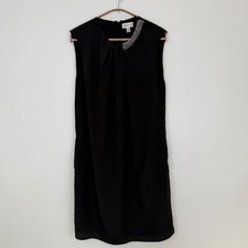 3.1 Phillip Lim Target Black Sleeveless Rhinestone Shift Dress Pockets Size M