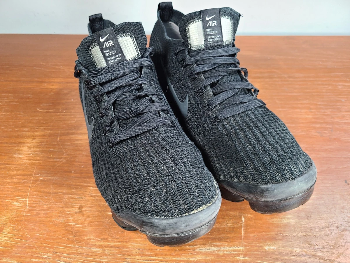 Nike Air VaporMax Flyknit 3 Triple Black | eBay