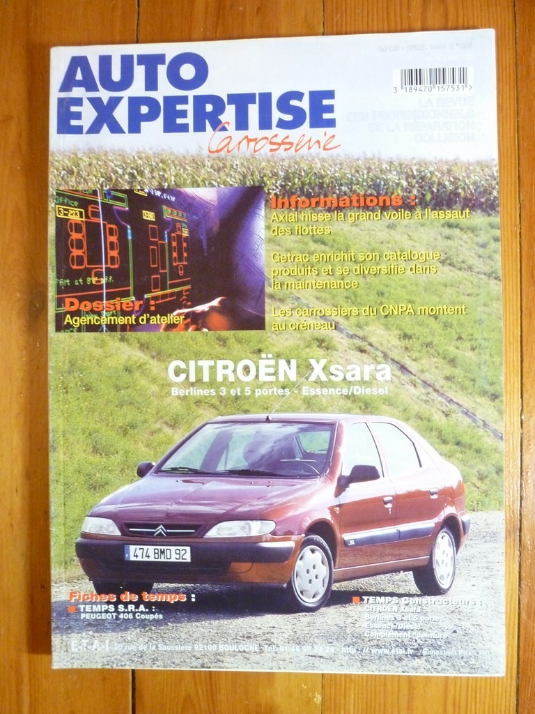 Revue Technique Xsara Citroen archive atelier pour restauration youngtimer