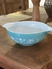 VTG Pyrex Duck Egg Gooseberry Mixing Bowl Made England Turquoise