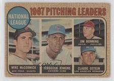 1968 Topps League Leaders Venezuelan Mike McCormick Fergie Jenkins Ferguson 0xi1