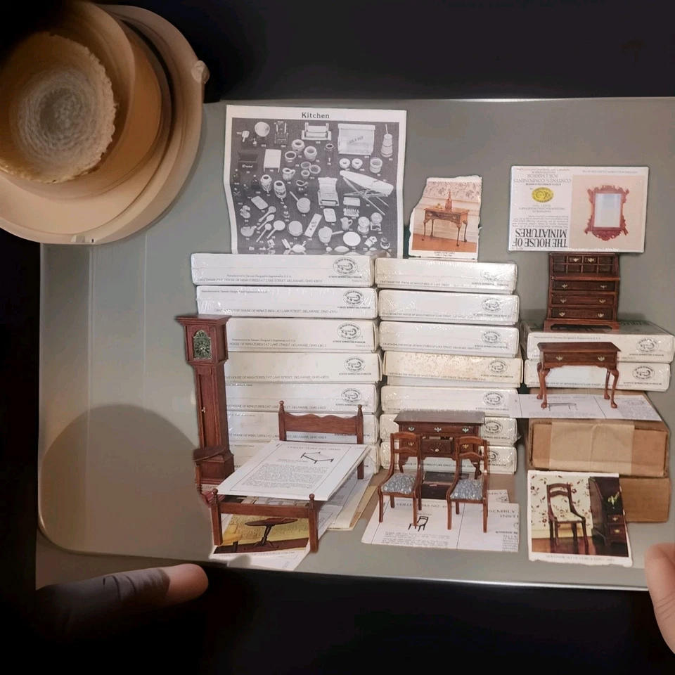 X-acto The House Of Miniatures Lot/26 Dollhouse Furniture Kits - New & Assembled - Image 2 of 4