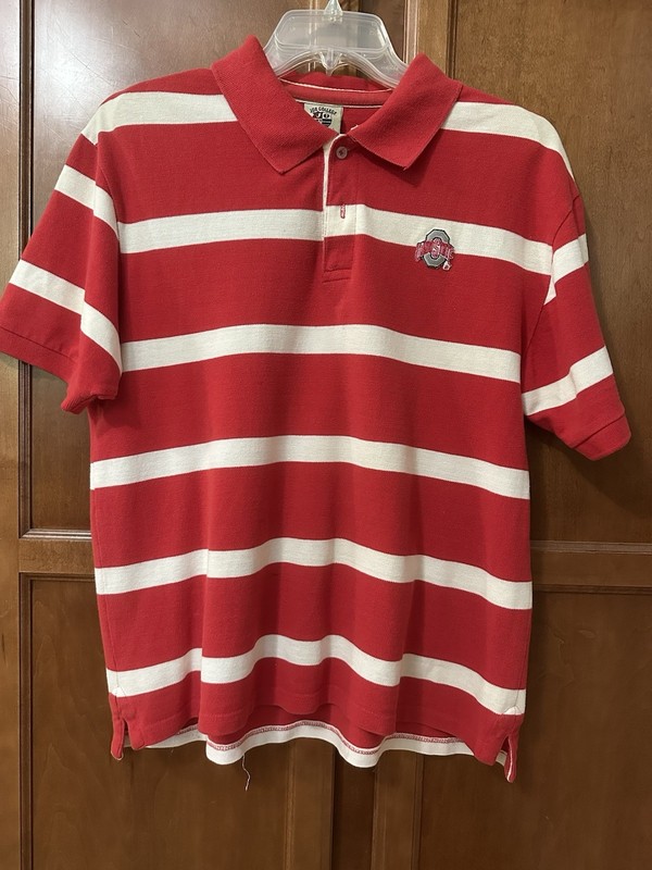Women's XXL Ohio State red & white polo by Joe College