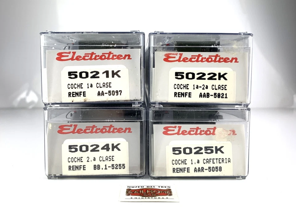 CS179 ELECTROTREN H0 5021/2/4/5K - LOTE 4 COCHES VIAJEROS RENFE 5000 1ª/2ª/CAF. - Imagen 2 de 2