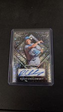2026 LEAF BASEBALL NATION ROCH CHOLOWSKY Silver SPARKLE DIAMOND STUDS AUTO 3/25 