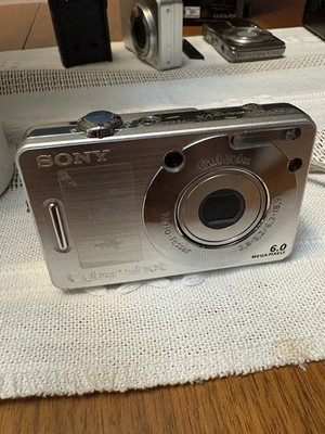 Sony Cyber-shot DSC-W50 6.0MP Digital Camera - Silver for sale