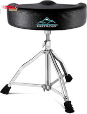 EASTROCK Drum Throne Adjustable Height, Drum Stools Rotatable Padded Motorcycle 
