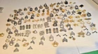 HUGE LOT MILITARY RANK COLLAR PINS ARMY NAVY USMC VINTAGE MODERN NCO OFFICERS