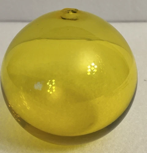 Blenko Float Ball Yellow  Blenko Glass float ball