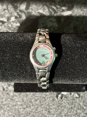 FOSSIL BIGTIC WATCH シルバー アナログ腕時計 Vintage Fossil Big Tic Watch Silver Tone Seconds Animation ES-9874