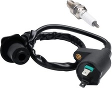 Ignition Coil  Spark Plug Compatible with 50cc 150cc 125cc ATV Moped Scoote