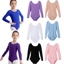 Girls Jumpsuit Modern Bodysuit Sports Leotard Skating Activewear Stretchy Yoga