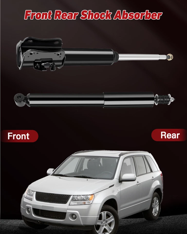 Juego de 4 amortiguadores puntales para Chevrolet Tracker 1998-04 Suzuki Grand Vitara 1999-05 Foto 3 de 4