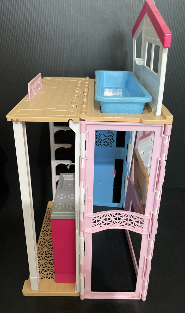 Barbie 2-Story Folding House & Doll Set