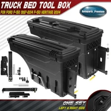2x Driver &Passenger Side Truck Bed Storage Box ToolBox for Ford F-150 1997-2014