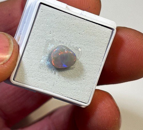 0.95 crt Lightning Ridge Semi Black Pear Opal Cabochon Gem Australian Eo-1035 - Picture 7 of 9