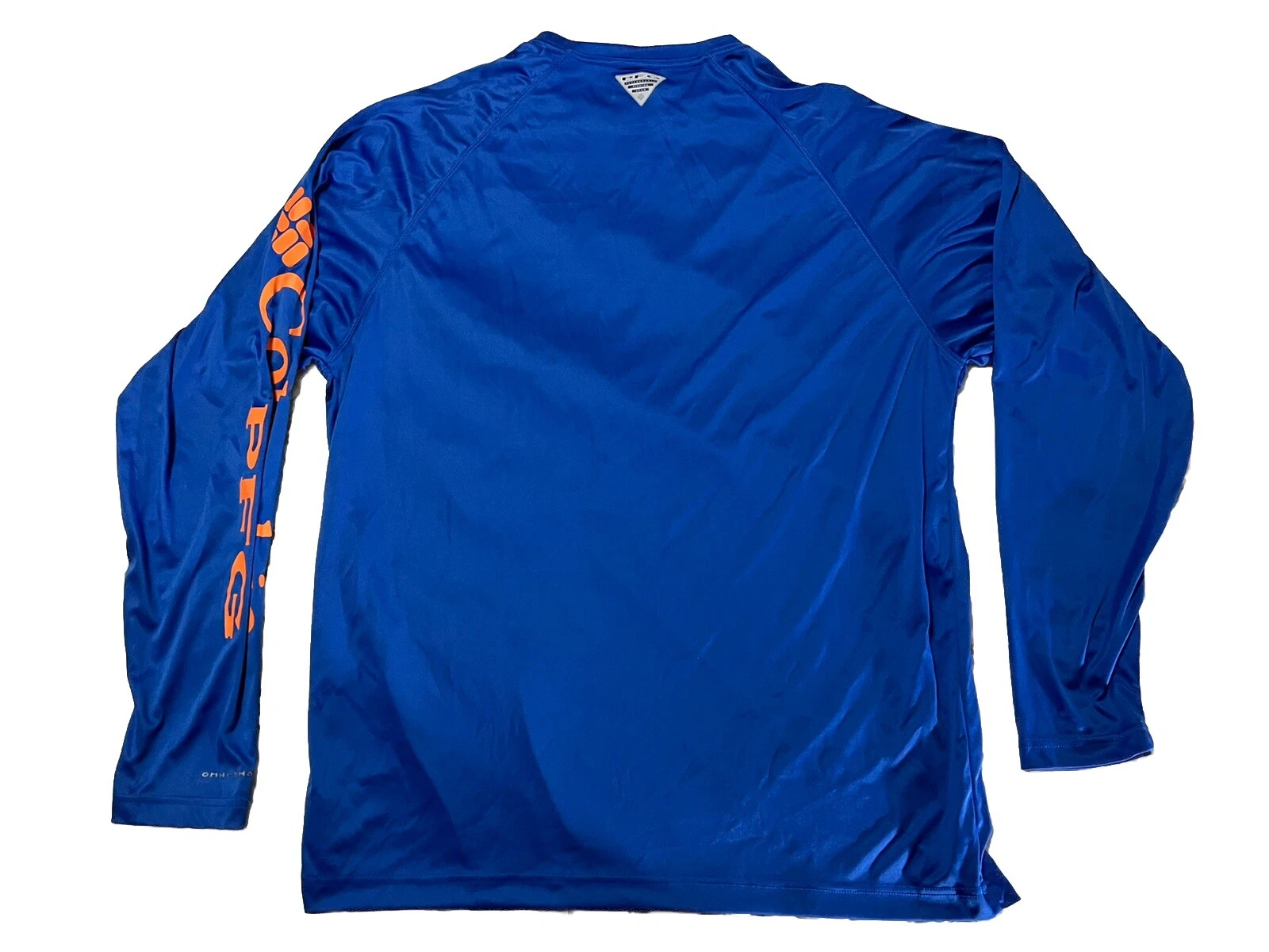 Columbia PFG Performance Blue Graphic Fishing T Shirt Men’s XL