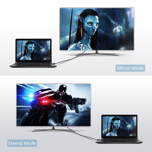 Para PC Laptop HDTV LCD TV Convertidor HD 1080P USB 3.0 a HDMI Cable Adaptador - Imagen 8 de 13
