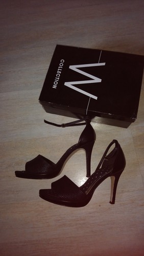 black heels with small platform