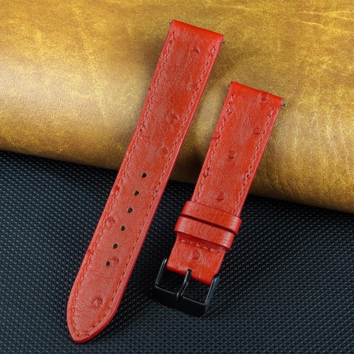 Real Ostrich Leather Watch Band Men Classic Ostrich Watch Strap Quick Release - Picture 49 of 49