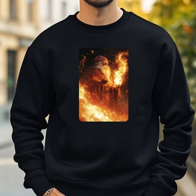 Wizard On Fire Sweatshirt Cosy And Perfect For Any Occasion S To 4XL