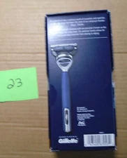 King C Gillette 5 Blade Shaving & Edging Razor Handle with 2 Cartridges G23