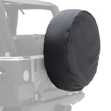 Smittybilt 772915 In Black Spare Tire Cover 27-29 For Jeep Wrangler Truck 4x4