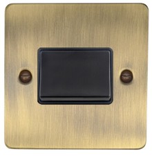 G&H Flat Plate Antique Brass FABB Light Switches, Plug Sockets, USB, Dimmers