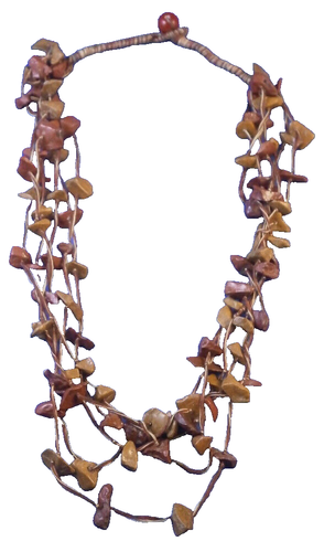 Avalaya Collana Lunga In Legno E Cordoncino Marrone - Perline Tonde 20mm, Lunghezza 80 Cm, Senza Chiusura, Stile Casual Chic - 3