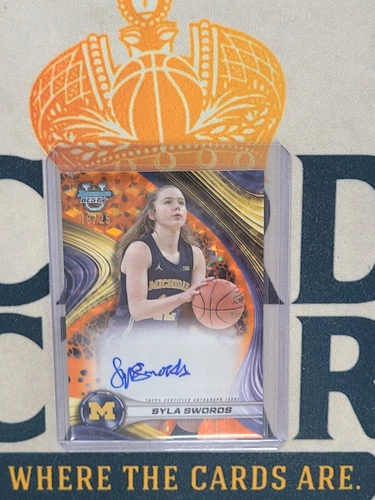 2024-25 Bowman University Best SYLA SWORDS Auto Orange Geometric /25 SS