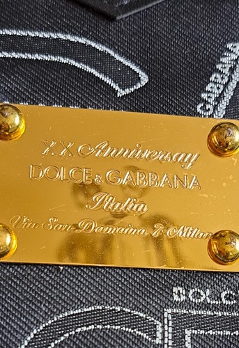 Dolce&gabbana 20th anniversary zip up logo adjustable shoulder retro bag - Picture 9 of 11