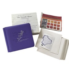 Creative Memories Triumph Album Forget Me Nots Purple Scrapbook Pages Stickers 