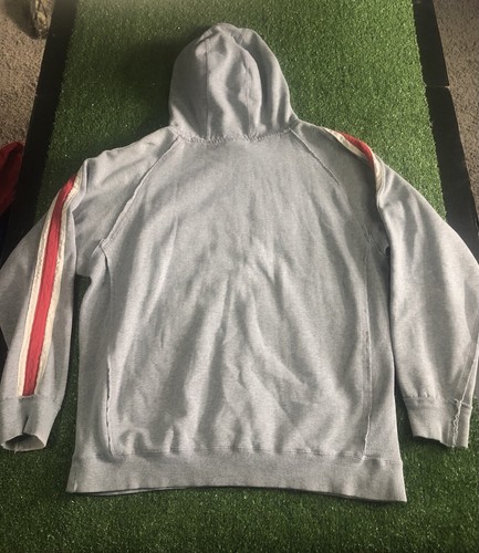 Dale Earnhardt Jr Chase Authentics Racing Hoodie Pullover Gray Red Mens Large - Afbeelding 2 van 11