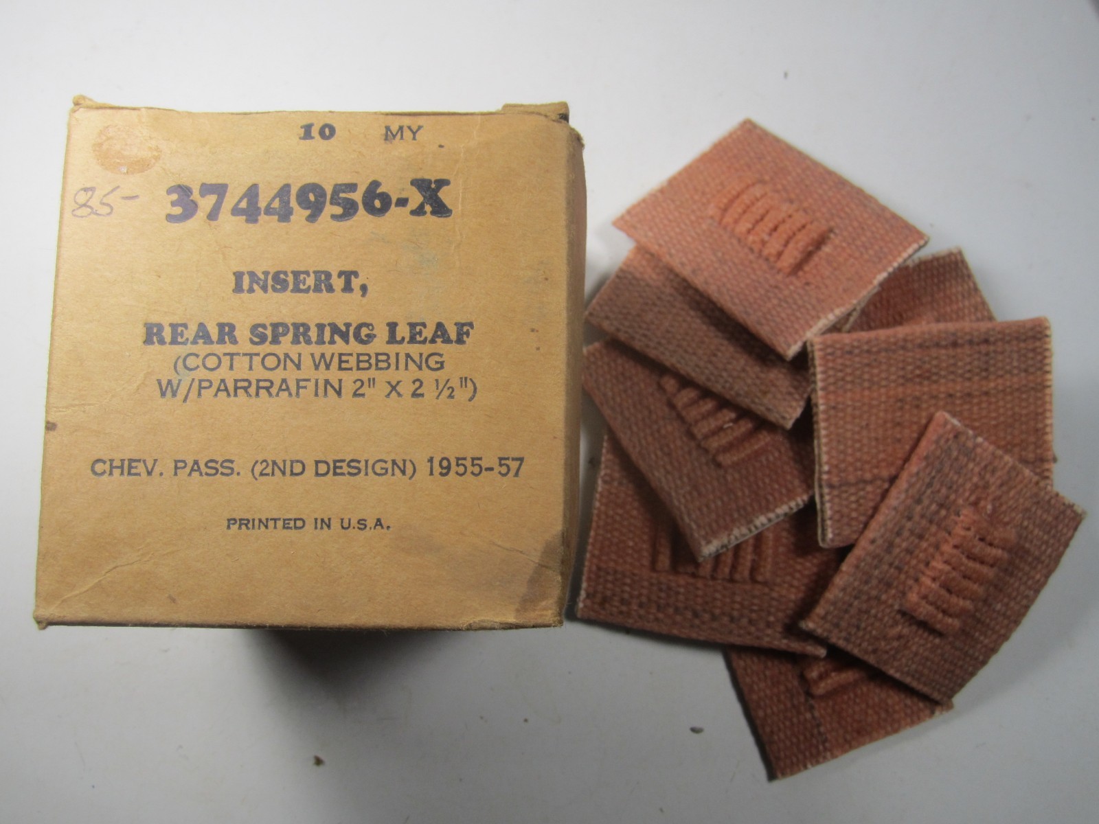 Best material for leaf spring silencer pads