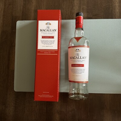 Macallan - Classic Cut 2017 Limited Edition Whisky Empty bottle and box