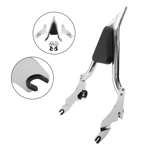 Backrest Sissy Bar for CVO Road Glide Street Road King 2009-2022 - Picture 3 of 14