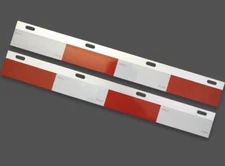 Aluminum Mud Flap Hanger Top Plates Reflector Truck 24" x 3" 1 Pair 