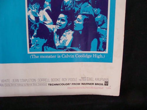 UP THE DOWN STAIRCASE movie poster 1/2sheet SANDY DENNIS 1967 - Picture 4 of 10