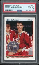 Scott Niedermayer 1990-91 Upper Deck Rookie Card #461 Canada NJ Devils PSA 10