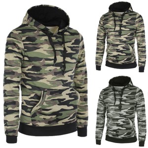 Slim Camouflage Veque Uomo Maglia Fit Con Felpa Cappuccio Militare Maglione 0xUzwqcvI