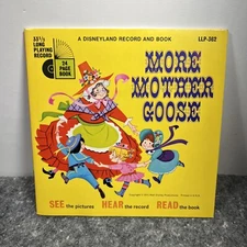 Disneyland Book and Record More Mother Goose 7 Inch 33rpm LLP 362 Vintage