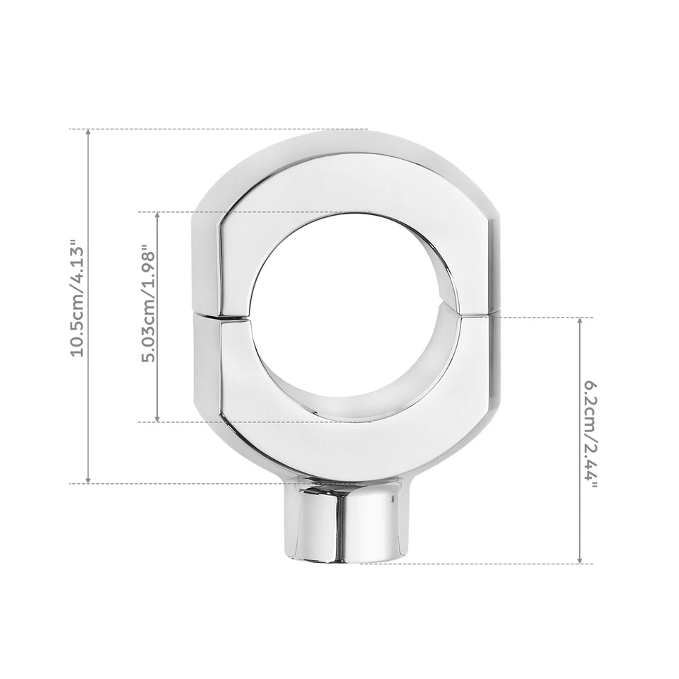Elevadores de manillar de 2"" aptos para Harley Davidson Sportster XL1200 Dyna Softail Foto 2 de 4