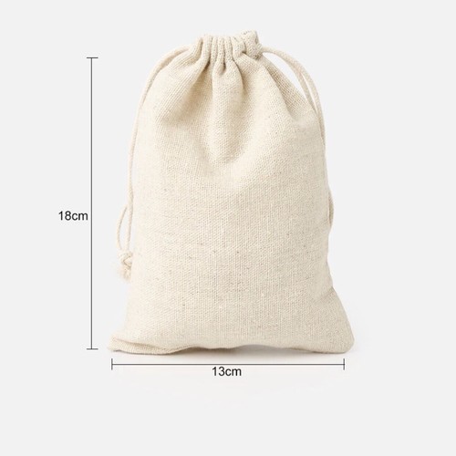 500 Cotton Linen Pouch Bag Handmade Jewelry Product Packing Packaging Bag 13x18 - Picture 9 of 9