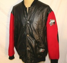 PBA Tour Gear Leather and Wool Coat Embossed Tag Size XL Bowling Rare HTF