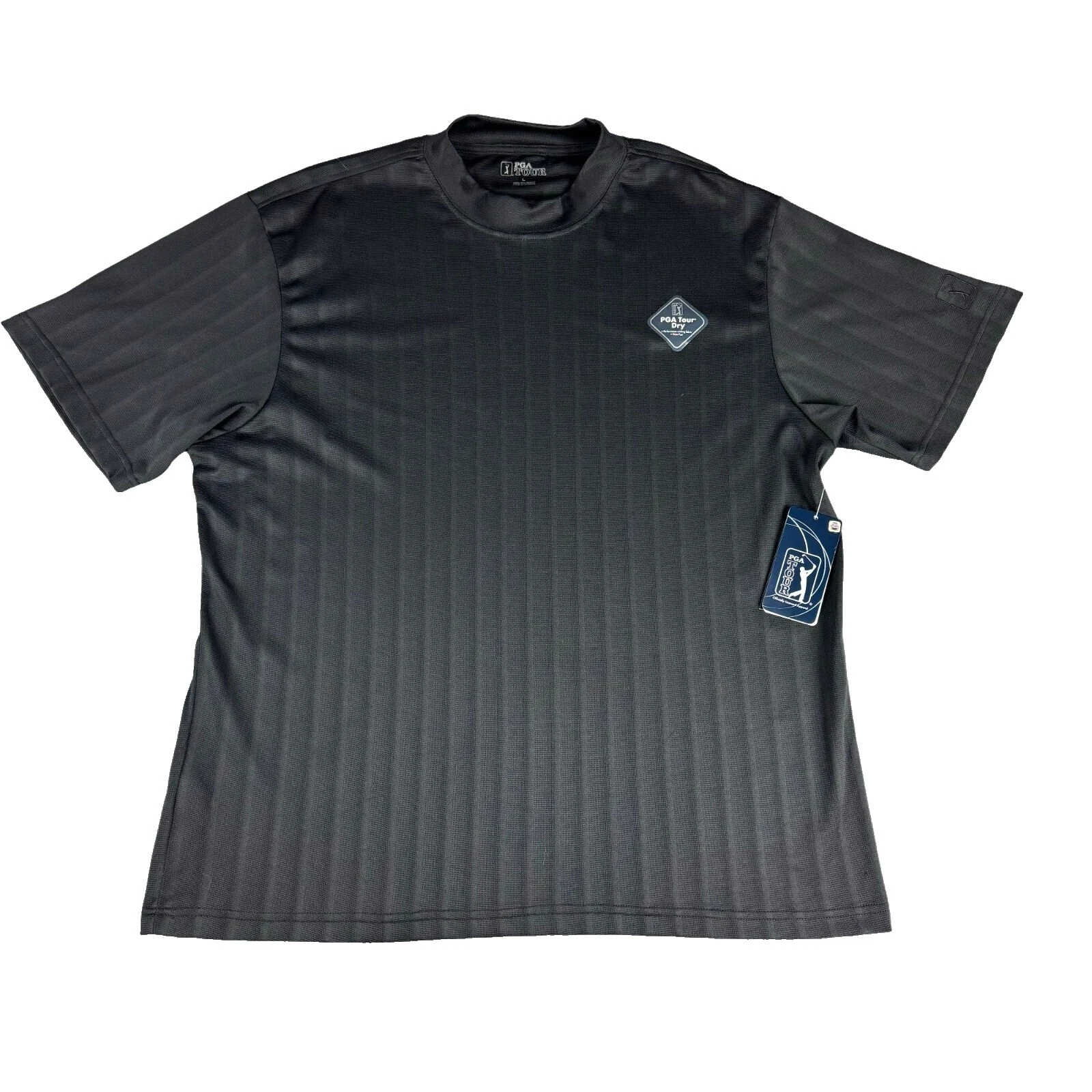 Size L Black PGA TOUR Shirts for Men