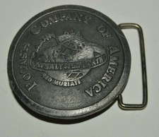 Vintage POTASH Company of America The Salt of the Earth Farming Belt Buckle