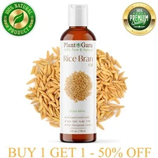 Rice Bran Oil 4 oz. 100% Pure Natural Refined
